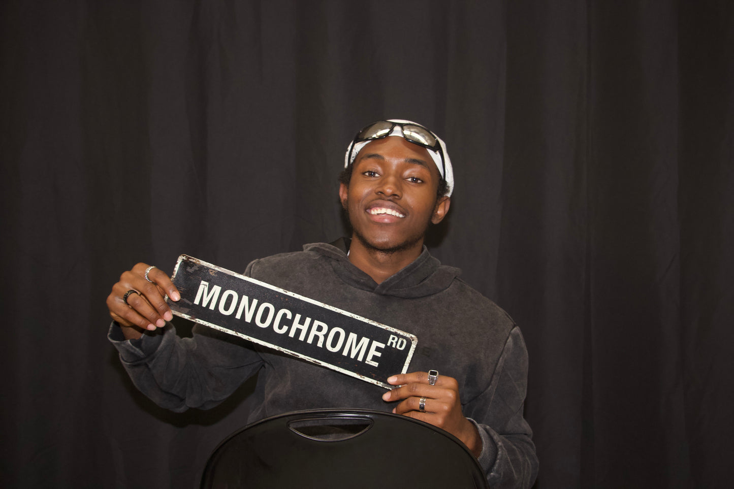 Acid-washed Monochrome Hoodie