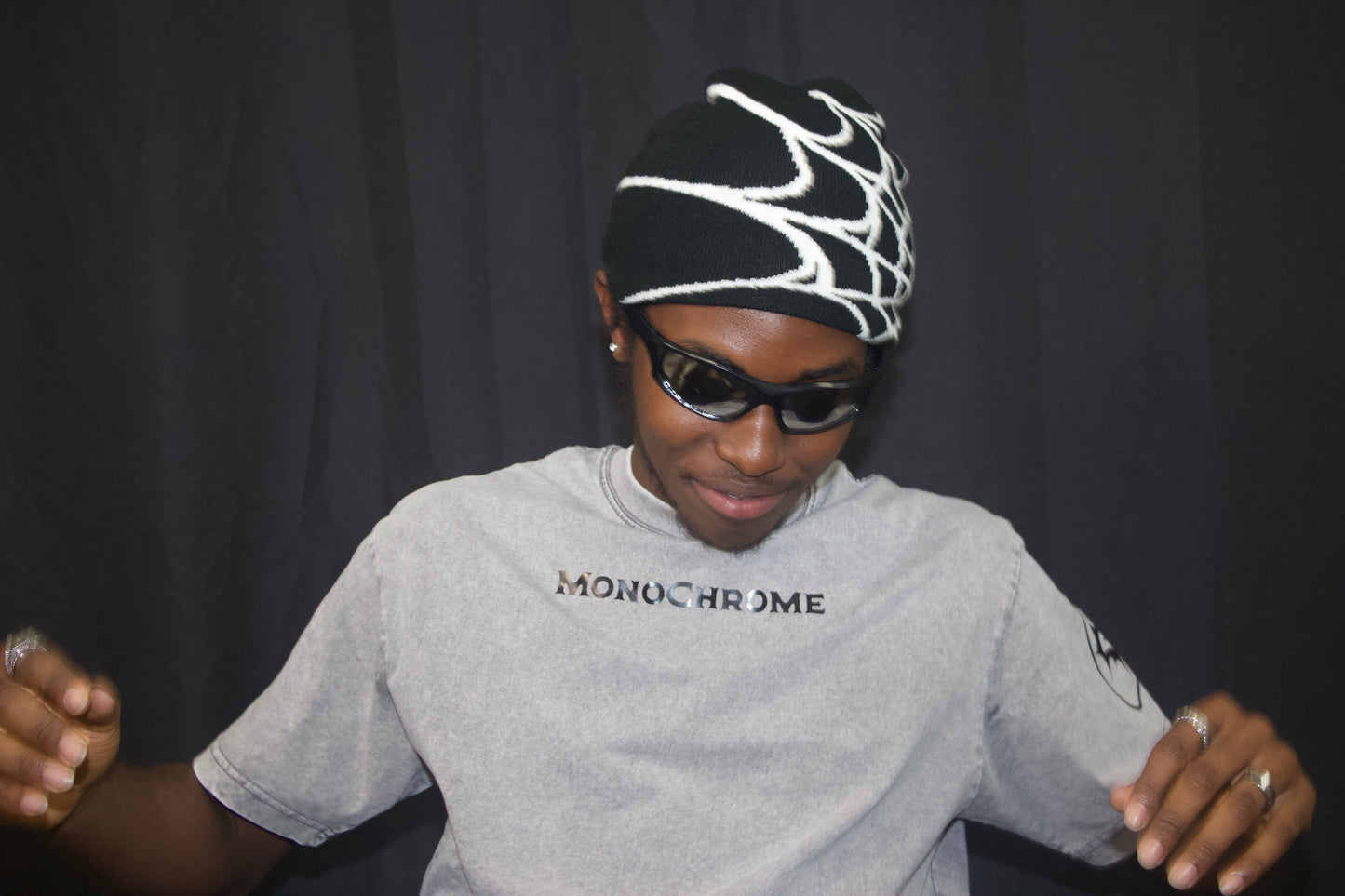 Monochrome Acid-Washed Grey