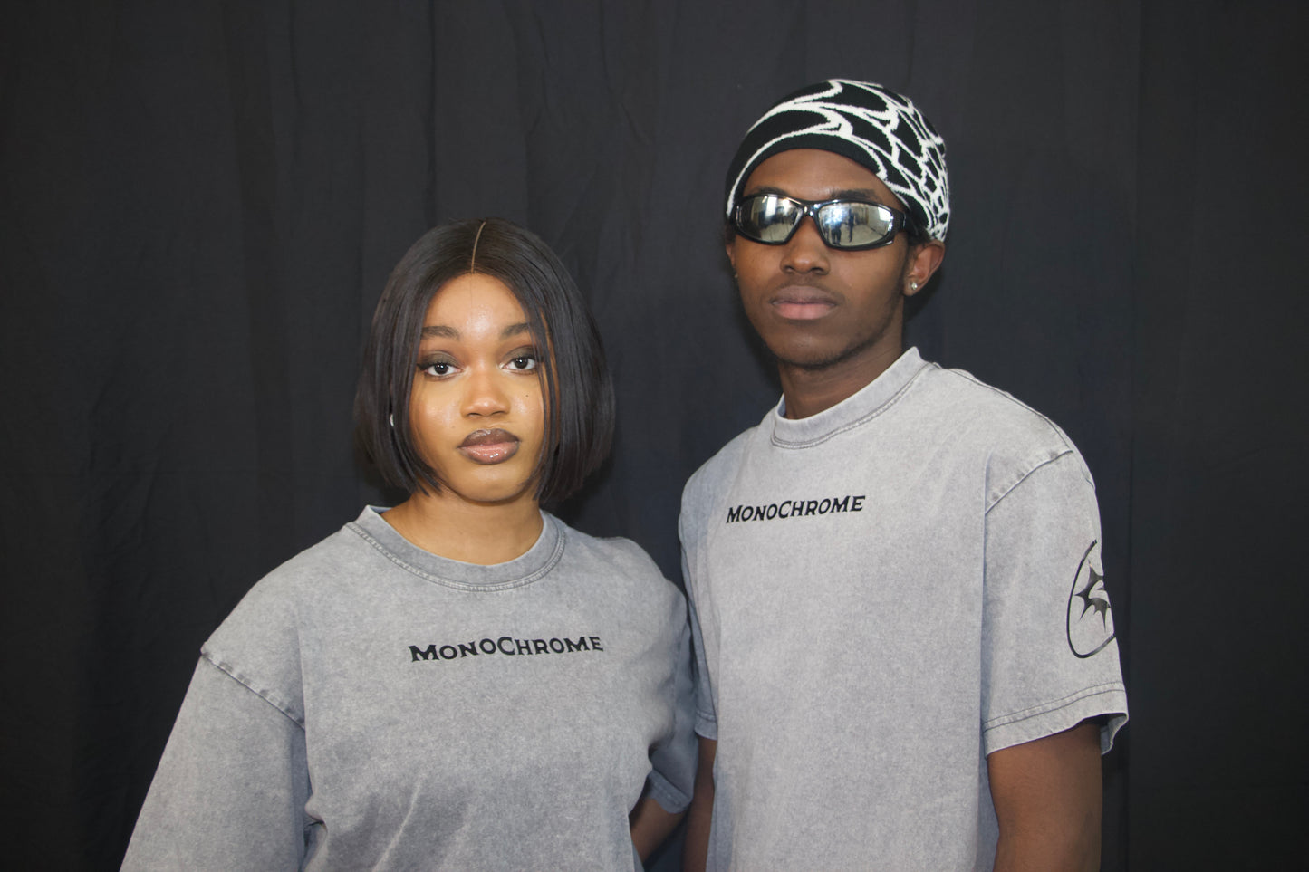 Monochrome Acid-Washed Grey