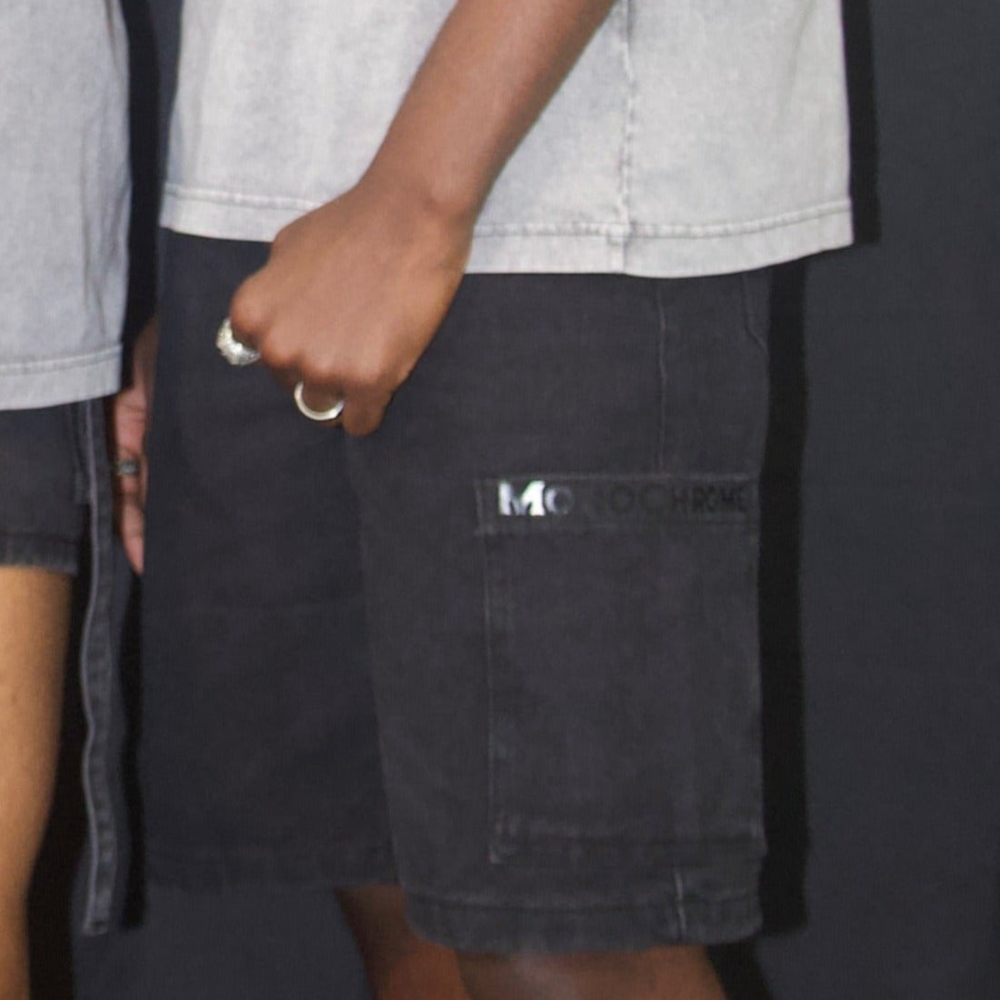 Monochrome Acid-Washed Grey