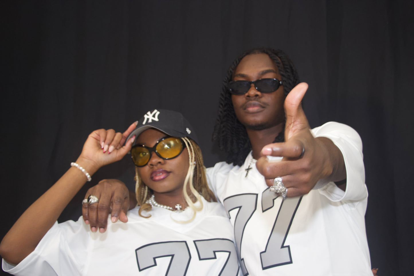 White Monochrome Jersey