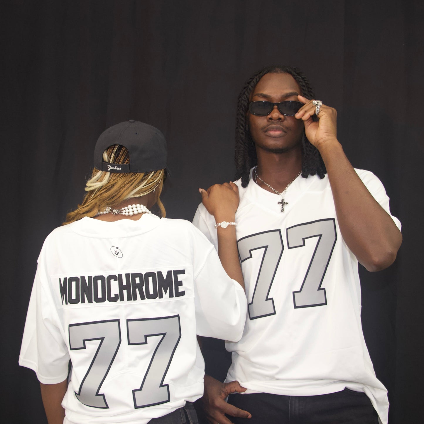 White Monochrome Jersey