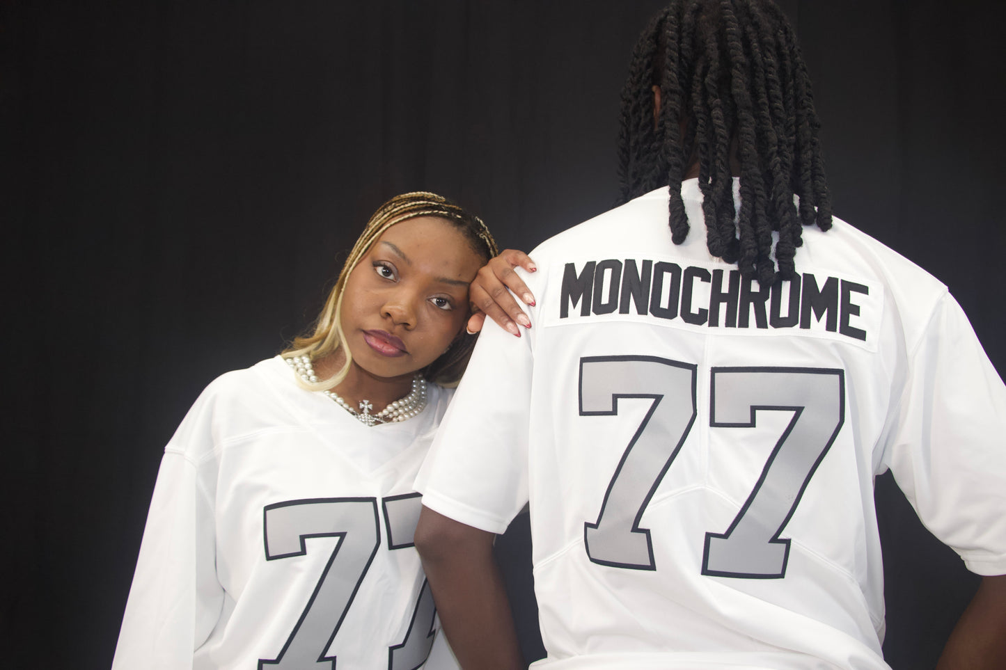 White Monochrome Jersey