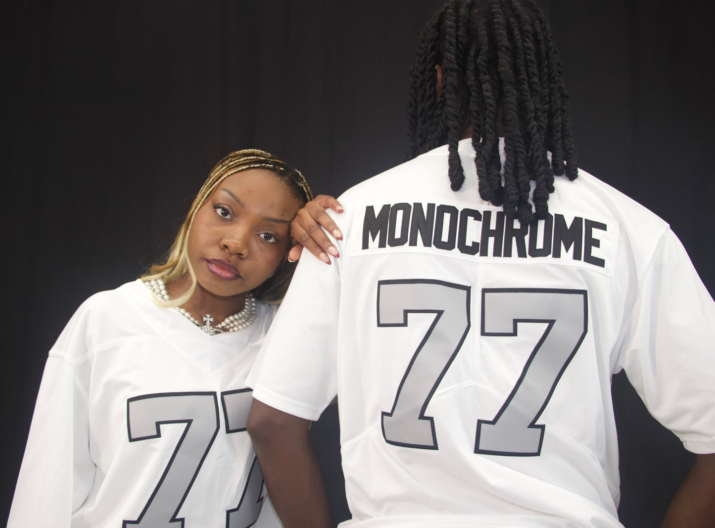 White Monochrome Jersey