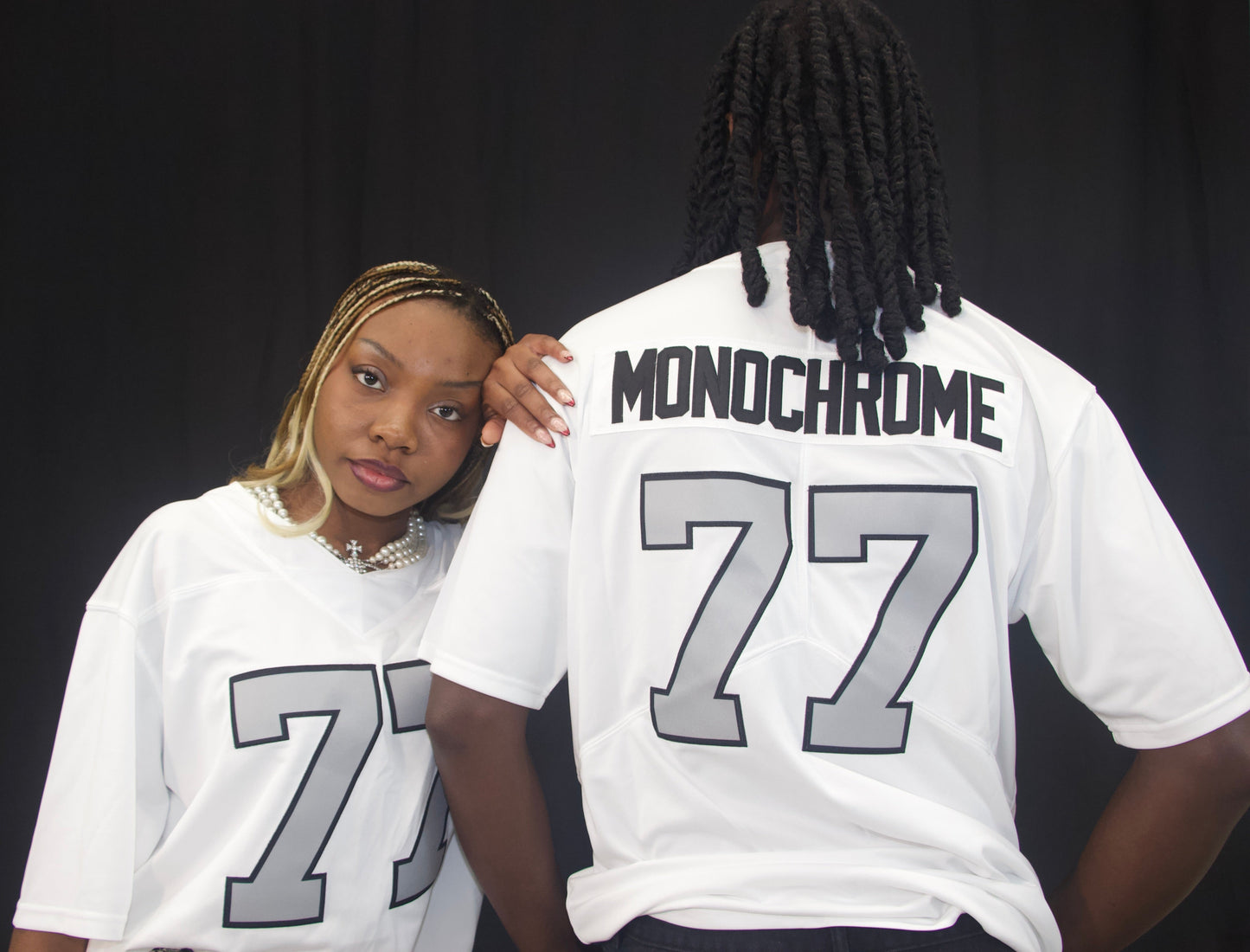 White Monochrome Jersey