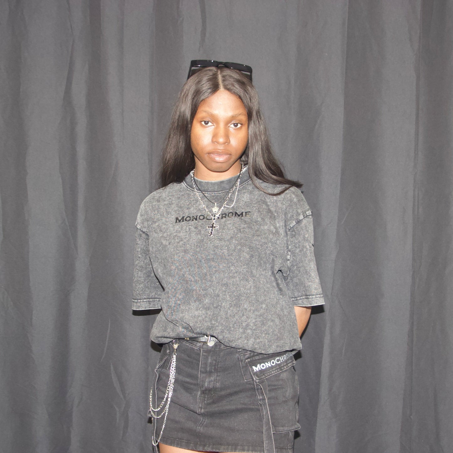 Monochrome Acid-Washed Black