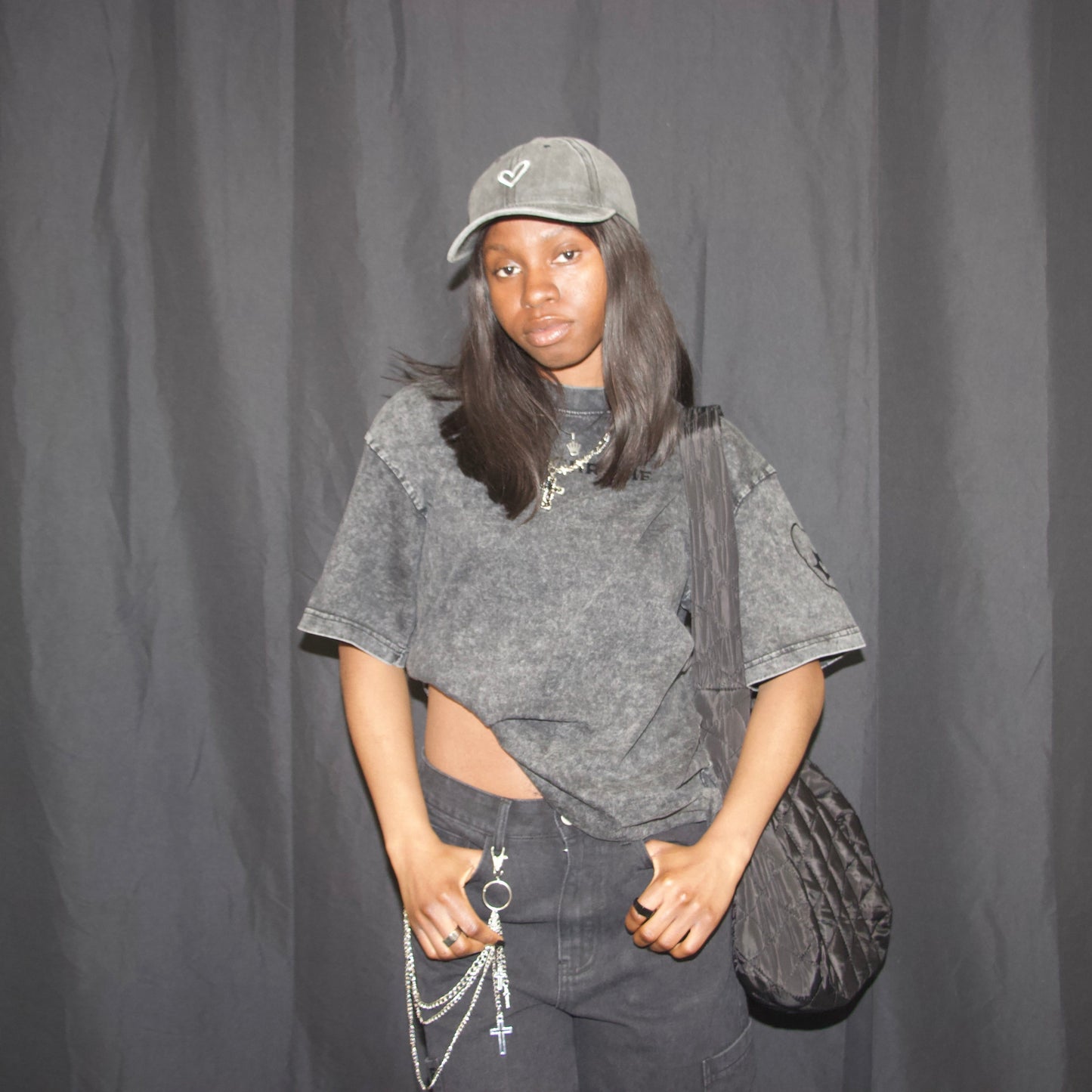 Monochrome Acid-Washed Black