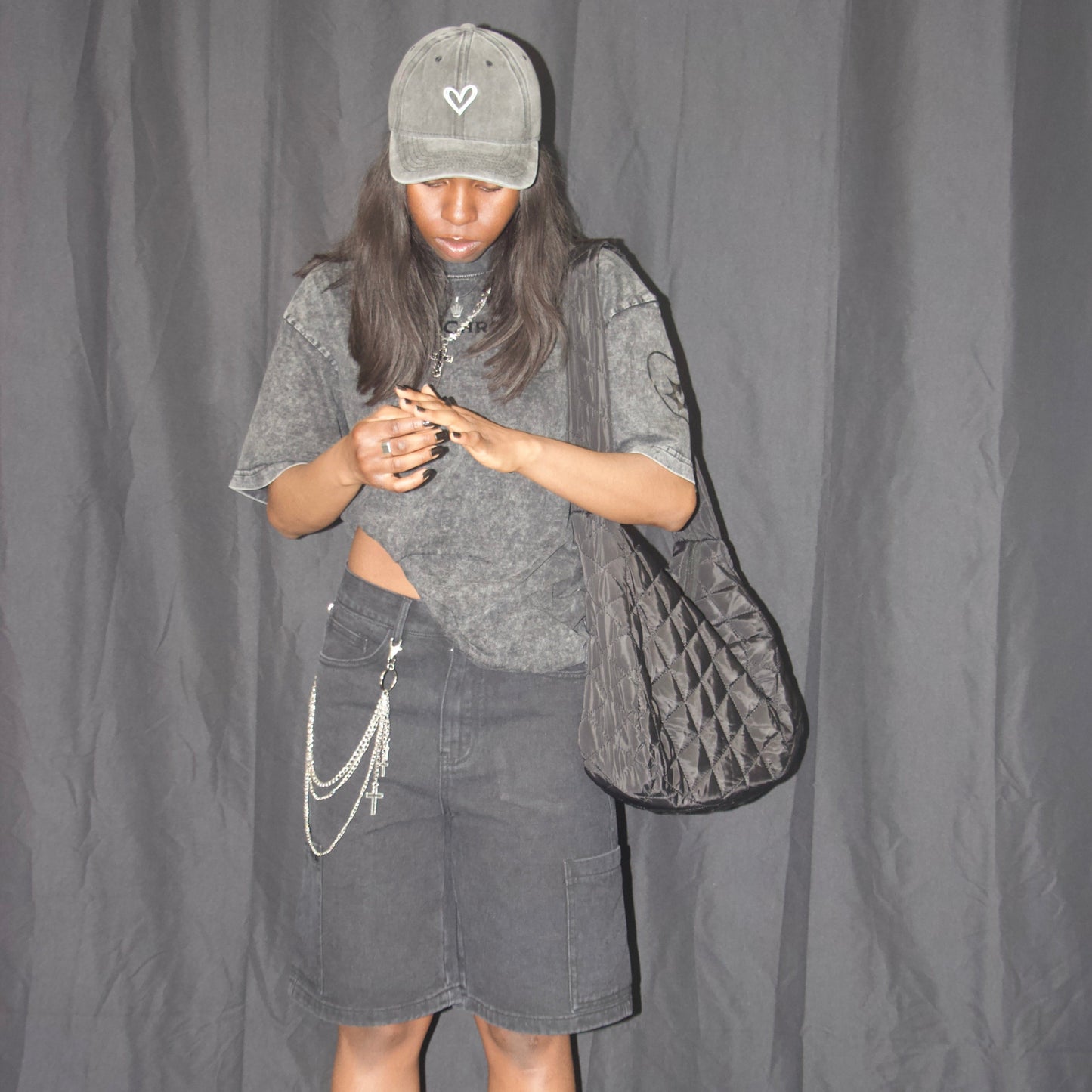 Monochrome Acid-Washed Black