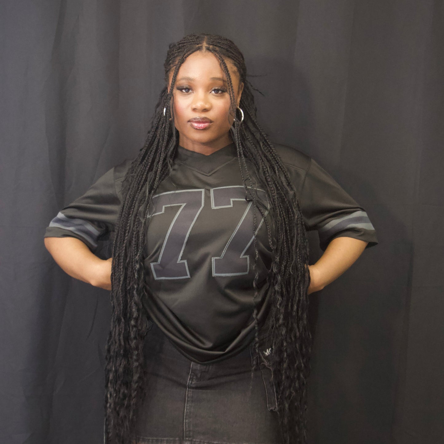 Black monochrome Jersey