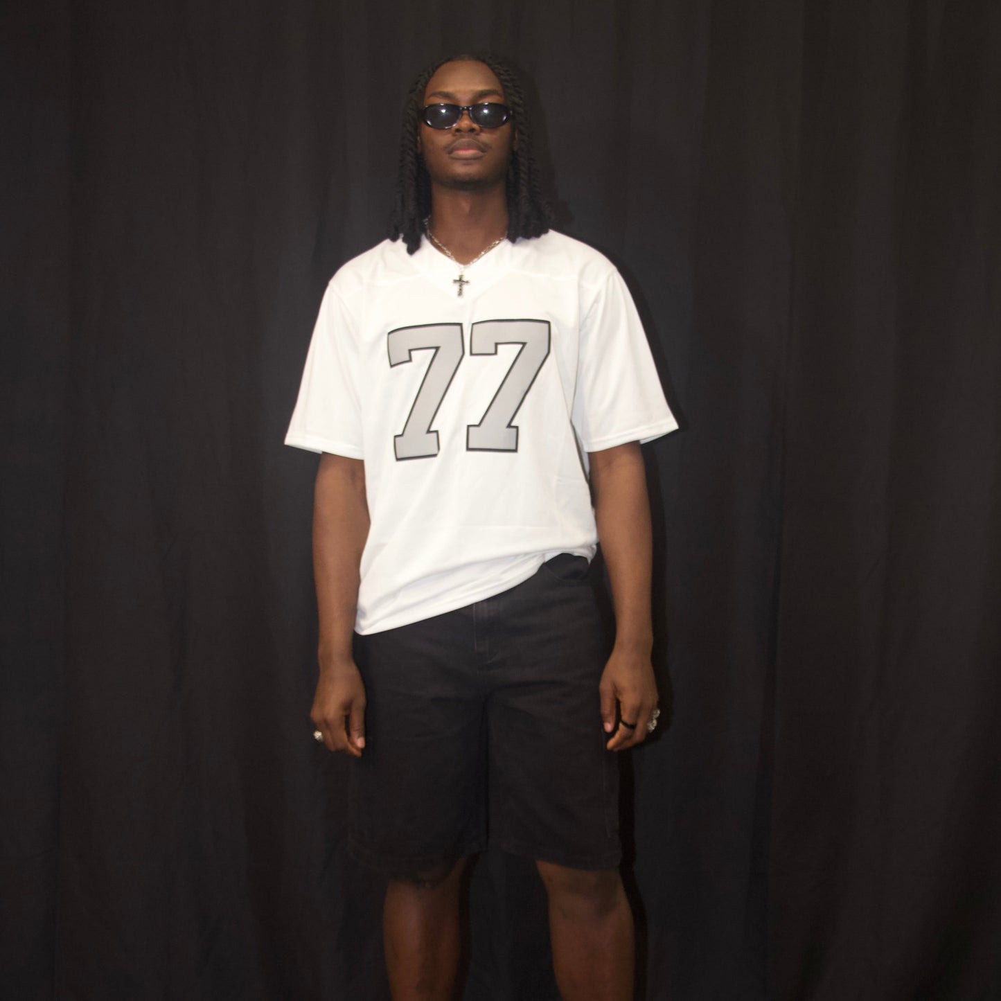 White Monochrome Jersey