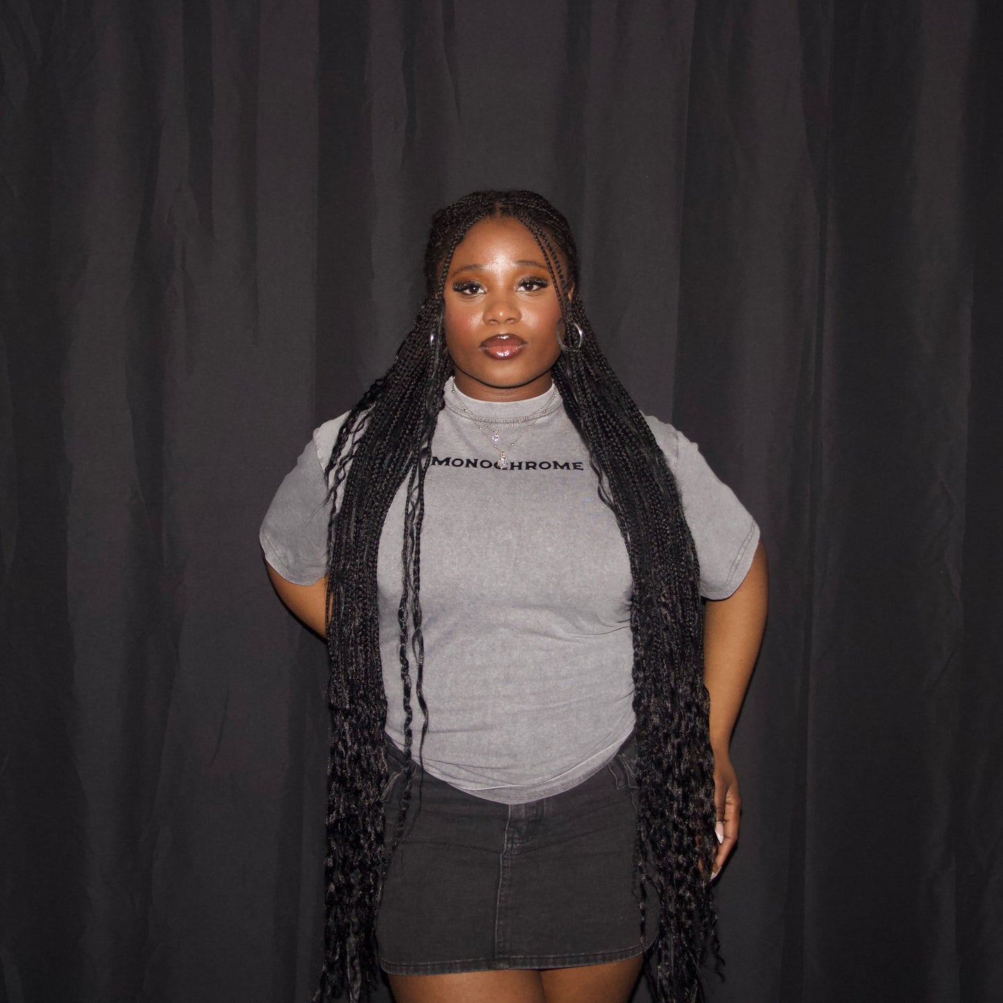 Monochrome Acid-Washed Grey