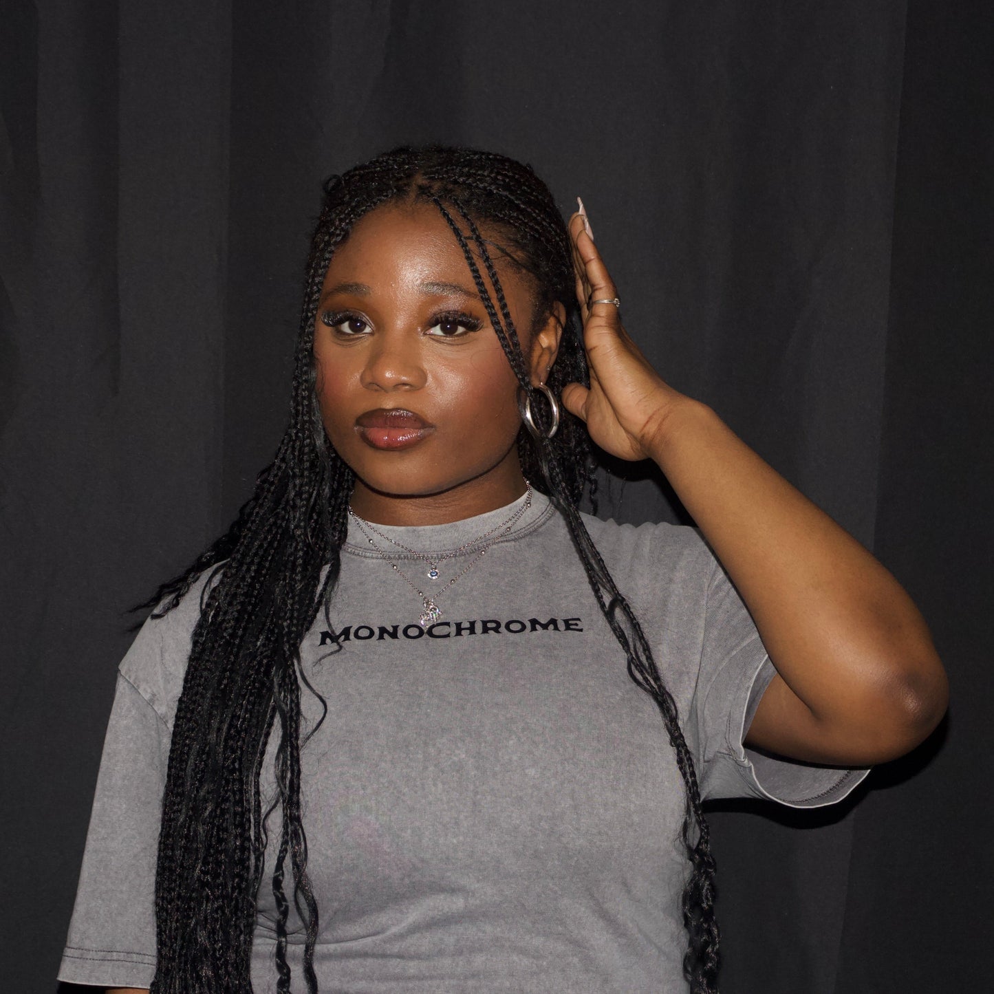 Monochrome Acid-Washed Grey