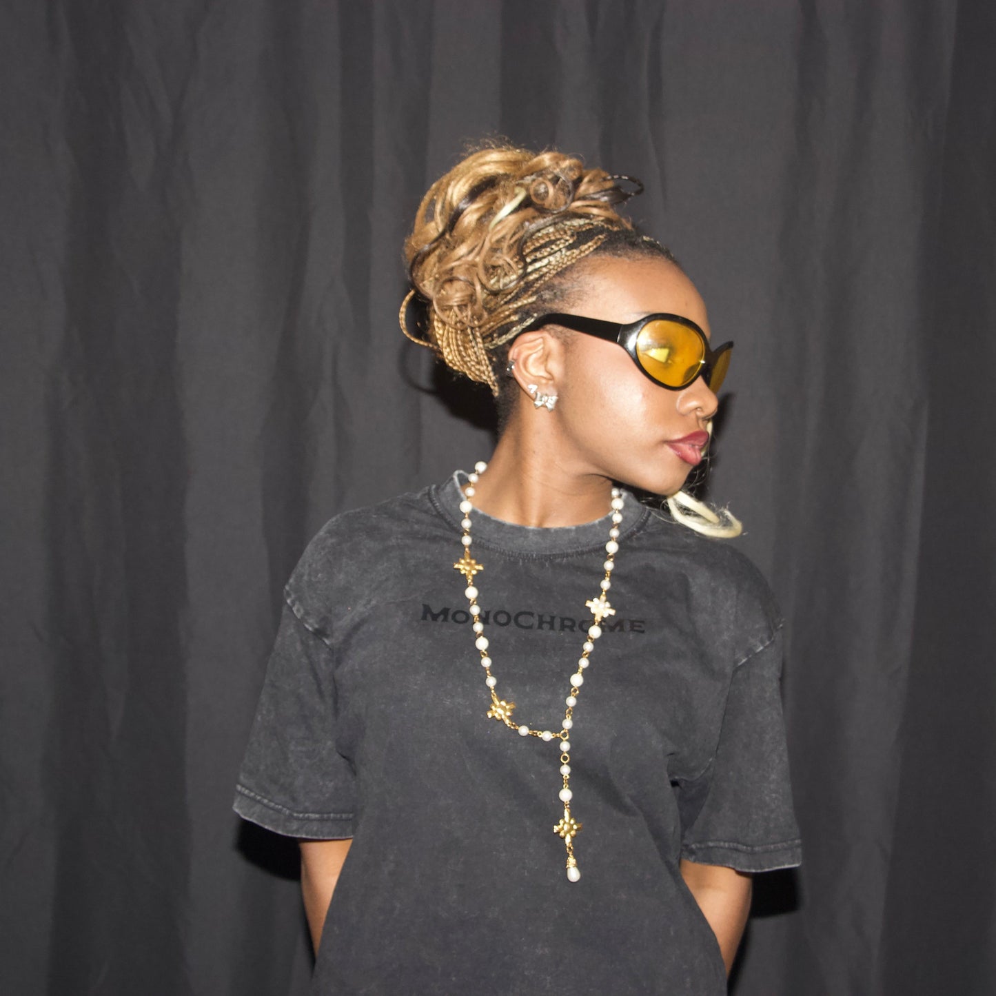 Monochrome Acid-Washed Black