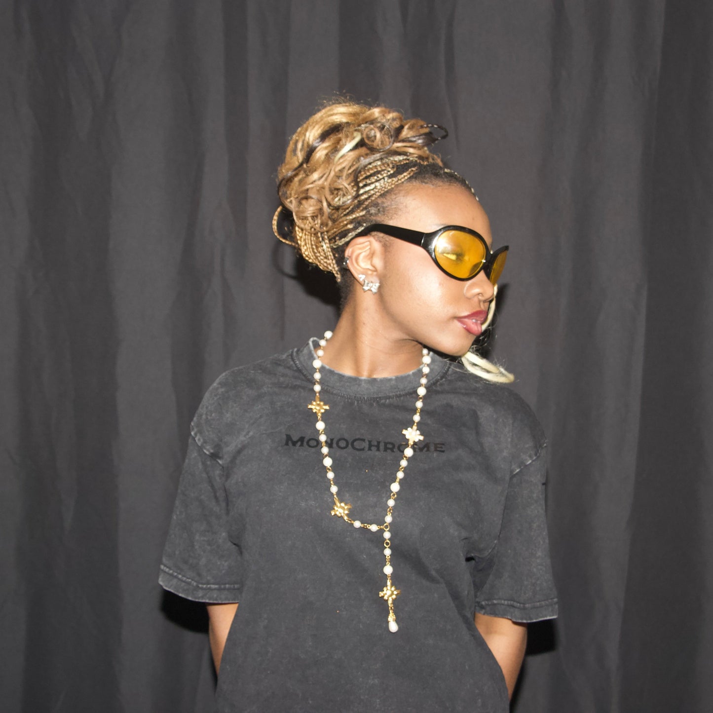Monochrome Acid-Washed Black